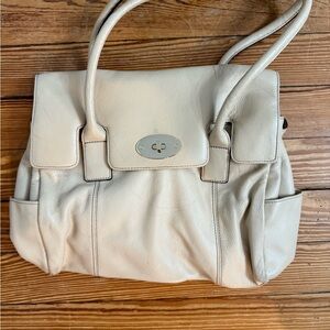 Tignaniello Cream Leather Handbag